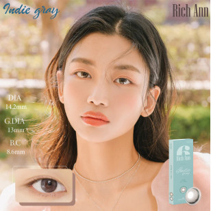  Ann365 1Day – Rich Ann Indie Gray個性酷灰 日拋 6片裝(門市現貨)